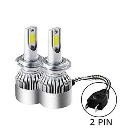 AllExtreme EXC6H7 C6-H7 2 Pcs 36W White Halogen Replacement LED Headlight Conversion Kit with High &a; Low Beam-picture-40