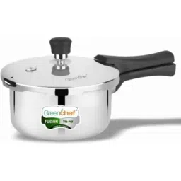 Greenchef Fusion 3 Litre Stainless Steel Silver Tri Ply Outer Lid Induction Bottom Pressure Cooker-picture-0