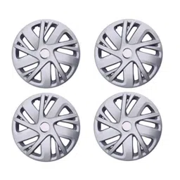 Auto Pearl 4 Pcs 14 inch Silver Full Caps Wheel Cover Set for Hyundai i20-16