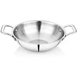 Sigri-Wala 3.3 Litre 26 cm 3 Layer Induction Bottom Steel Deep Kadhai-picture-20
