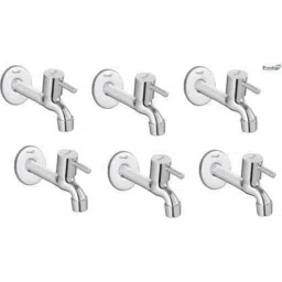 Prestige Turbo Stainless Steel Chrome Finish Long Body Bib Cock with Wall Flange (Pack of 6)-image-44