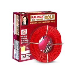 Kalinga Gold 4 Sq mm Red FR PVC Housing Wire, Length: 90 m-image-51