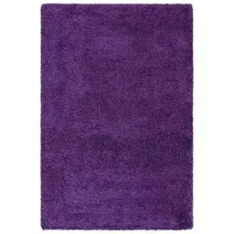Carpetify 3x5ft Purple Shaggy Plain Fur Carpet Rug, 0801YBIXCHJ-23