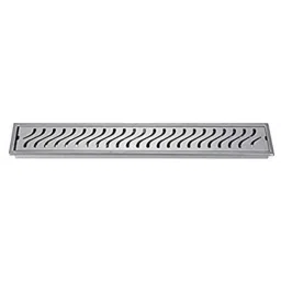 Aquieen Wave 36x4 inch Stainless Steel 304 Side Hole Floor Water Drainer Bathroom Grating with Anti-Foul Cockroach Trap-image-96