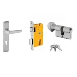 Dorset HL Series Atina 60mm Stainless Steel Door Handle Lock Set with Knob &a; Key (Pack of 3)-picture-21