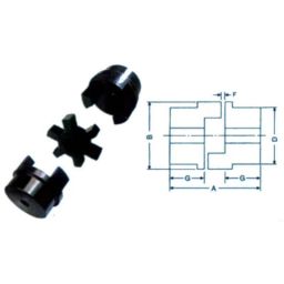 Fenner Essex Pilot Bore Standard Jaw Coupling, Size: F099 (Pack of 10)-picture-38