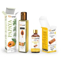 GoWoo 2 Pcs 10ml Natural Cinnamon Bark Aroma Oil &a; 100ml Papaya Seed Carrier Oil Set, GWOC369-P13+P181-picture-12