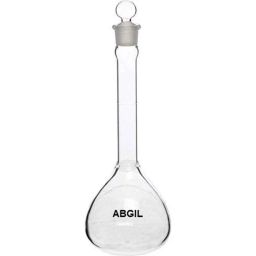 ABGIL 250ml Borosilicate Glass Volumetric Flask with Stopper, ABG1604-13