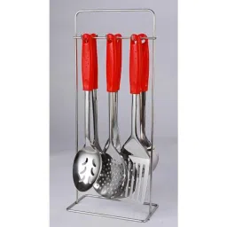 Elegante 6 Pieces Red Stainless Steel &a; Plastic Cutlery Set, SL-112A (Pack of 2)-7