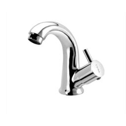 Cera Garnet Brass Chrome Finish Pillar Cock with Right Swan Neck Spout &a; Aerator, F2002105-picture-32