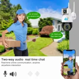OneXsale 2MP+2MP 1080p 4G Dual Lens Sim Camera with Live View, 2-Way Audio, Motion Detection &a; IP66 Weatherproof image 5