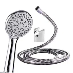 ZAP ABS 5 Flow Function Hand Shower with SS 304 1.5m Flexible Hose Pipe &a; Wall Hook-42