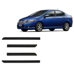 SureStrive 4 Pcs Black Side Door Car Beading Set for Honda City I-Vtec All Model-12