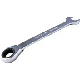 Hanbon 19mm Metal Silver Mirror Combination Double Sided Ratchet Wrench, 51119-picture-0