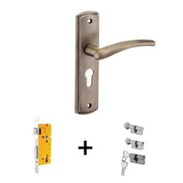 Dorset ML Series Onix ML ON 70mm Stainless Steel PT Finish Lock Set with Coin &a; Knob (Pack of 4)-image-71