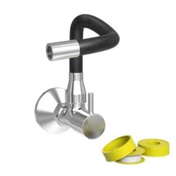 IRIS Elixir Brass Black Chrome Kitchen Faucet for Sink Cock with Flexible Swivel Spout-87