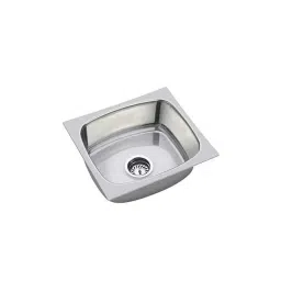 BLACKADO 18x16x9 inch Stainless Steel 304 Glossy Finish Silver Single Bowl Kitchen Sink-image-99