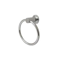 Anatomix Diplomat Brass Silver Chrome Finish Round Towel Ring-image-12