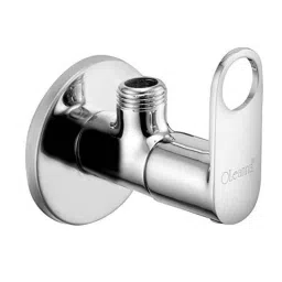 Oleanna Prime Brass Silver Angle Valve with Wall Flange-picture-37