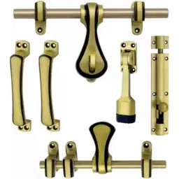 Urim Zinc Gold &a; Black Glossy Finish Single Door Accessory Kit, TIE-ANT-BRS-P1-image-67