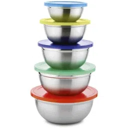 Classic Essentials CE502 5 Pcs Multicolour Fridge Storage Container Set (Pack of 2)-picture-43