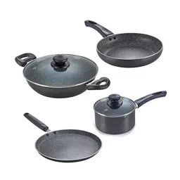 Omega Deluxe 5Pcs Aluminium Granite Non Stick Cookware Set (Pack of 5)-image-62