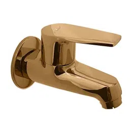 Aquieen Brass PVD Finish Gold Long Body Bib Cock with Wall Flange-picture-32