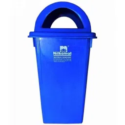 Nilkamal 80 Litre Blue Virgin Plastic Dustbin, RFLB80L1, Dimension: 75x43x43 cm-image-85
