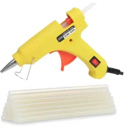 Gunstick 20W Yellow Glue Gun with 20 Pcs Transparent Glue Sticks-picture-1
