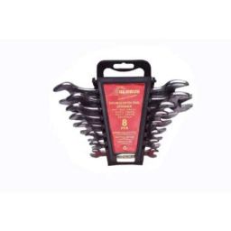 Globus 319 8 Pcs 6-7 to 20-22 Steel Double Open End Spanner Set with 8 inch Combination Plier Combo, GL-8CP-DOER8 image 2