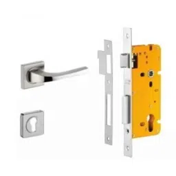 Dorset ML Series Divine Stainless Steel Door Handle Lock Set with (Pack of 2)-picture-25