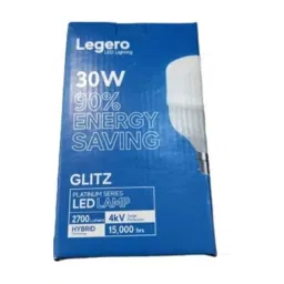 Legero Platinum Glitz 30W B22 Plastic White Round LED Lamp Bulb-image-35