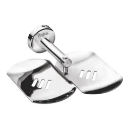 Ruhe Round Stainless Steel Chrome Finish Double Soap Dish, 12-0702-01-picture-23