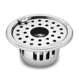 Ruhe 5 inch Stainless Steel 304 Gloss Finish Floor Drain with Collar, Hinge, Hole &a; Cockroach Trap, 16-0408-12-picture-23