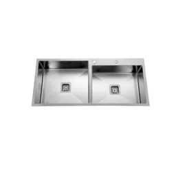 Rigwell Lifetime 32x18x10 inch Satin Finish Stainless Steel Double Bowl Handmade Kitchen Sink with Tap Holes &a; 2.5mm Thickness-image-68