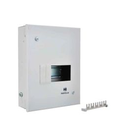 Havells QVE Series 8 Way Grey Metal SP&a;N Single Door Distribution Board, DHDPSHOSRW08-31