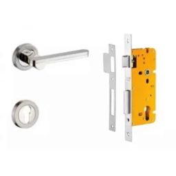 Dorset ML Series Art Stainless Steel Patina Finish Door Handle Lock Set with-image-69