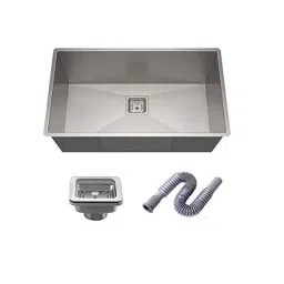 Rigwell Lifetime 27x21x9 inch Satin Matt Finish Stainless Steel Single Bowl Handmade Kitchen Sink-image-48