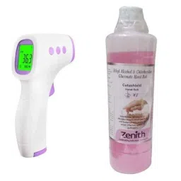 Yobekan KV-11 Infrared Non-Contact Thermometer with Cutashield 500ml Hand Rub-19