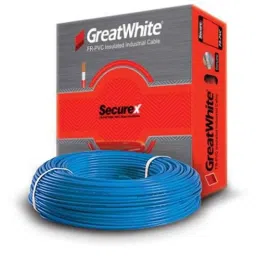 GreatWhite SecureX 1 Sqmm 90m Blue Single Core FR-PVC Insulated Industrial Cable-picture-1