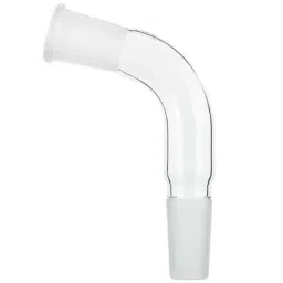 ABGIL B-50 Borosilicate 3.3 Glass Glossy Smooth Finish Receiver Distillation Bent Adapter, ABG443-14