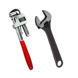 Forgesy Alloy Steel 14 inch Pipe Wrench &a; 12 inch Adjustable Wrench Combo, FORGESY339-47