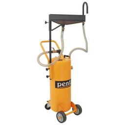 Penta 50L MS Fabricated Drum Powder Coated Waste Oil Collector Pressure Evacuation System with Height Adjustable Rectangular Collection Tray, E 9B-image-59