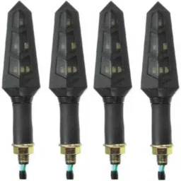 JBRIDERZ 4 Pcs Bike KTM Smoke Style Sleek Amber LED Indicator Set for Hero HF-picture-44