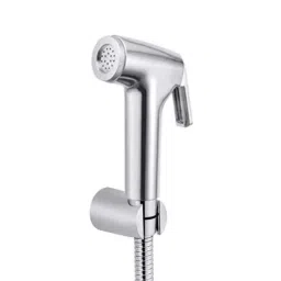 Joyway Conty Plastic Chrome Finish Silver Health Faucet with 1m Flexible Tube &a; Wall Hook-image-13