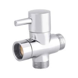 Zap Brass Chrome Finish 3 in 1 Angle Valve for Bathroom &a; Kitchen Water Flow Control, 3232-picture-26