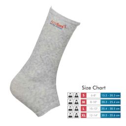 AccuSure Medium Bamboo Yarn 4 Way Stretchable Bi-Layered Ankle Compression Support for Men &a; Women, AOA12-M image 3