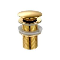 IRIS 3 inch Brass Gold Pop Up Waste Coupling with Full Thread Drain Stopper-image-6