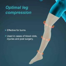 Tynor Compression Garment Leg Mid Thigh Closed Toe Support, I79AAH, Size: Small (Normal) image 2