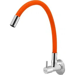 Prestige Brass Chrome Finish Orange Flexible Sink Cock-image-45